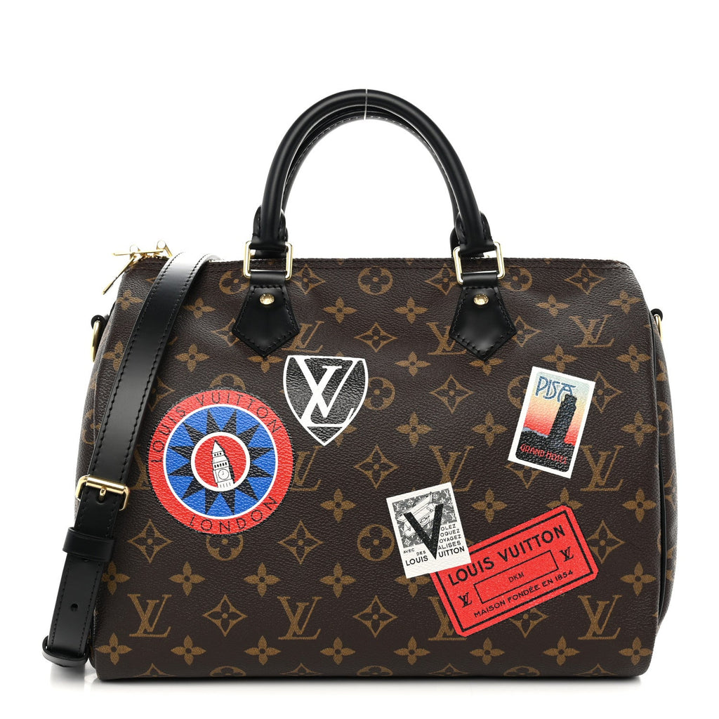 Monogram My World Tour Speedy Bandouliere 30 Black