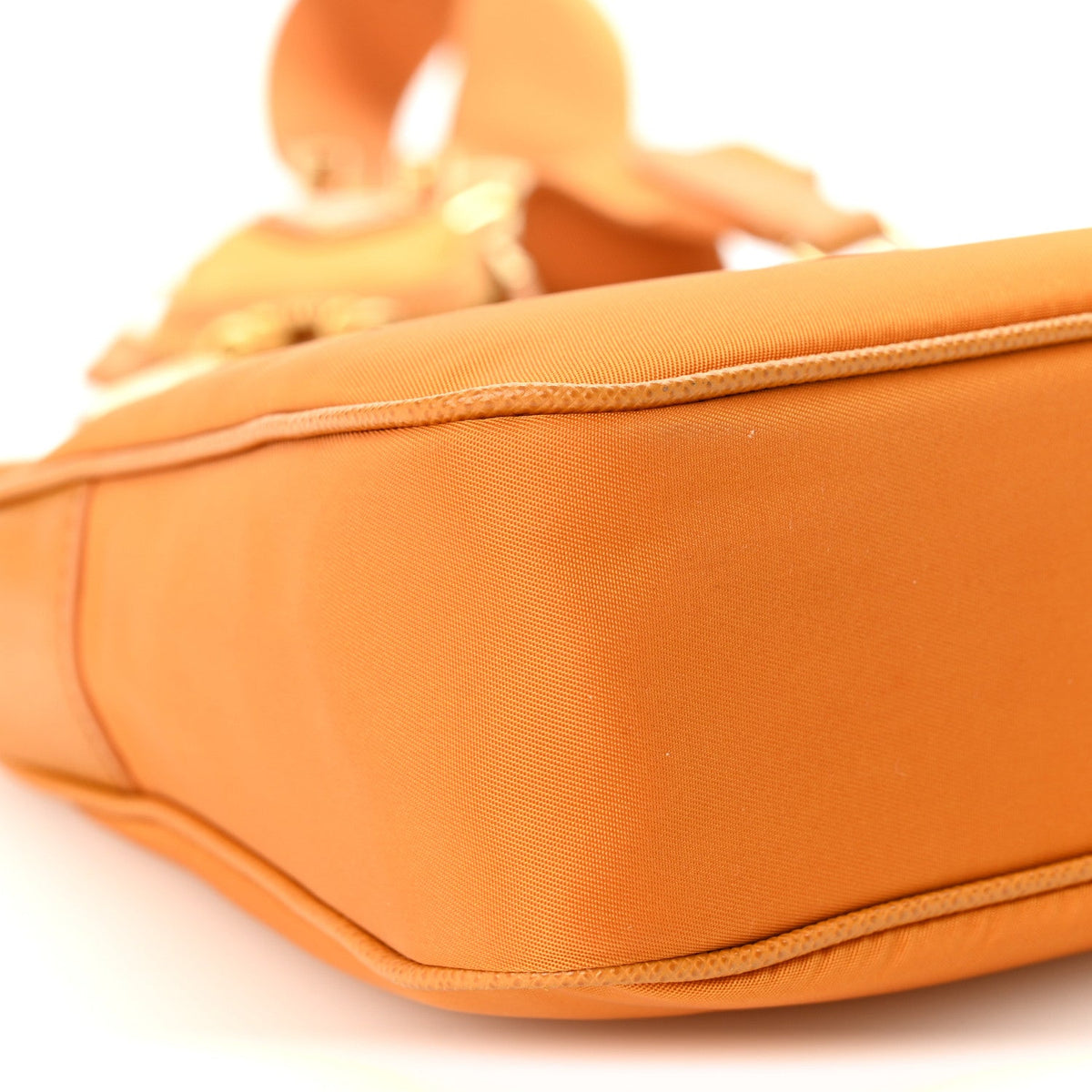 Nylon Saffiano Re-Edition 2005 Shoulder Bag Amber