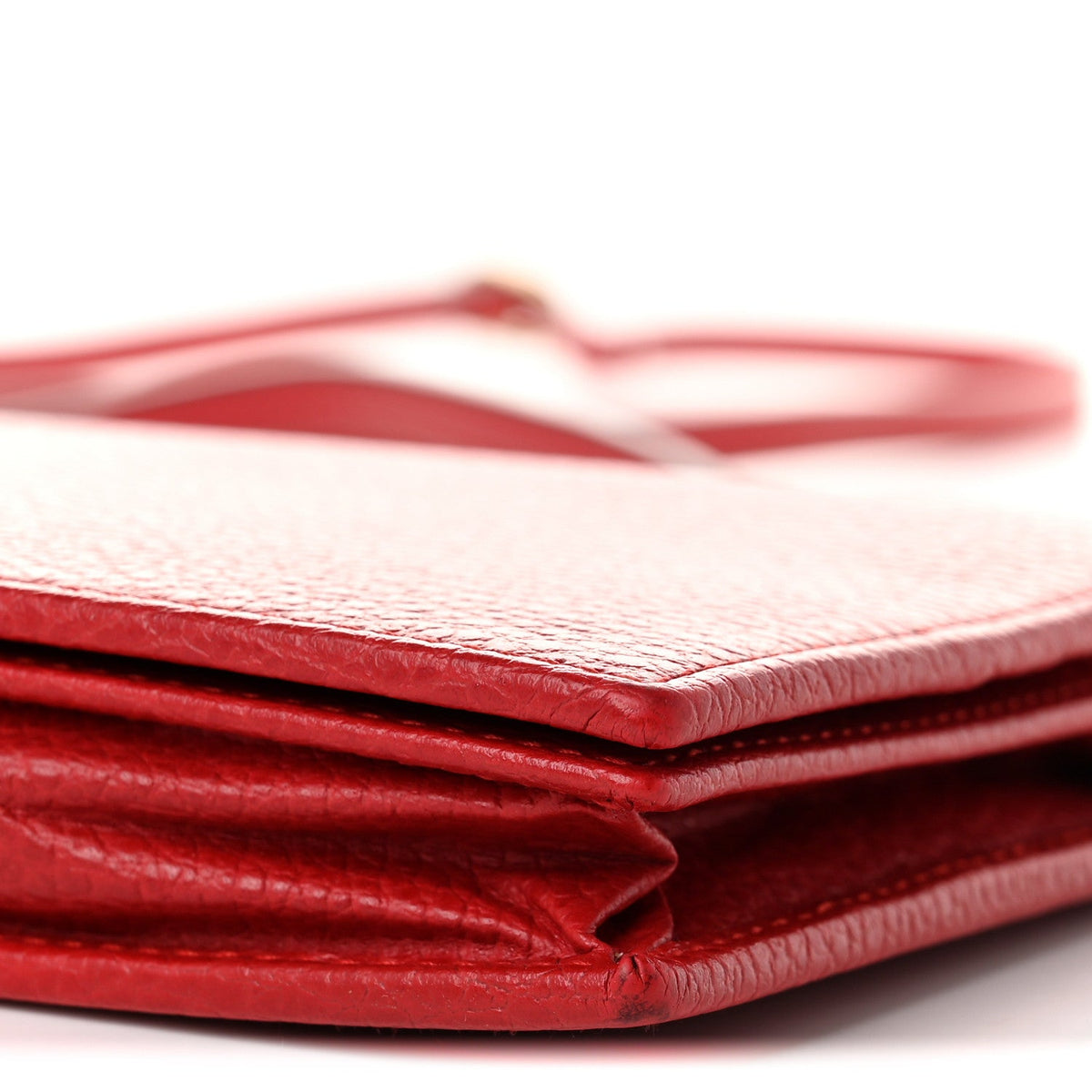 Dollar Calfskin Mini Swing Wallet Bag Oxidation