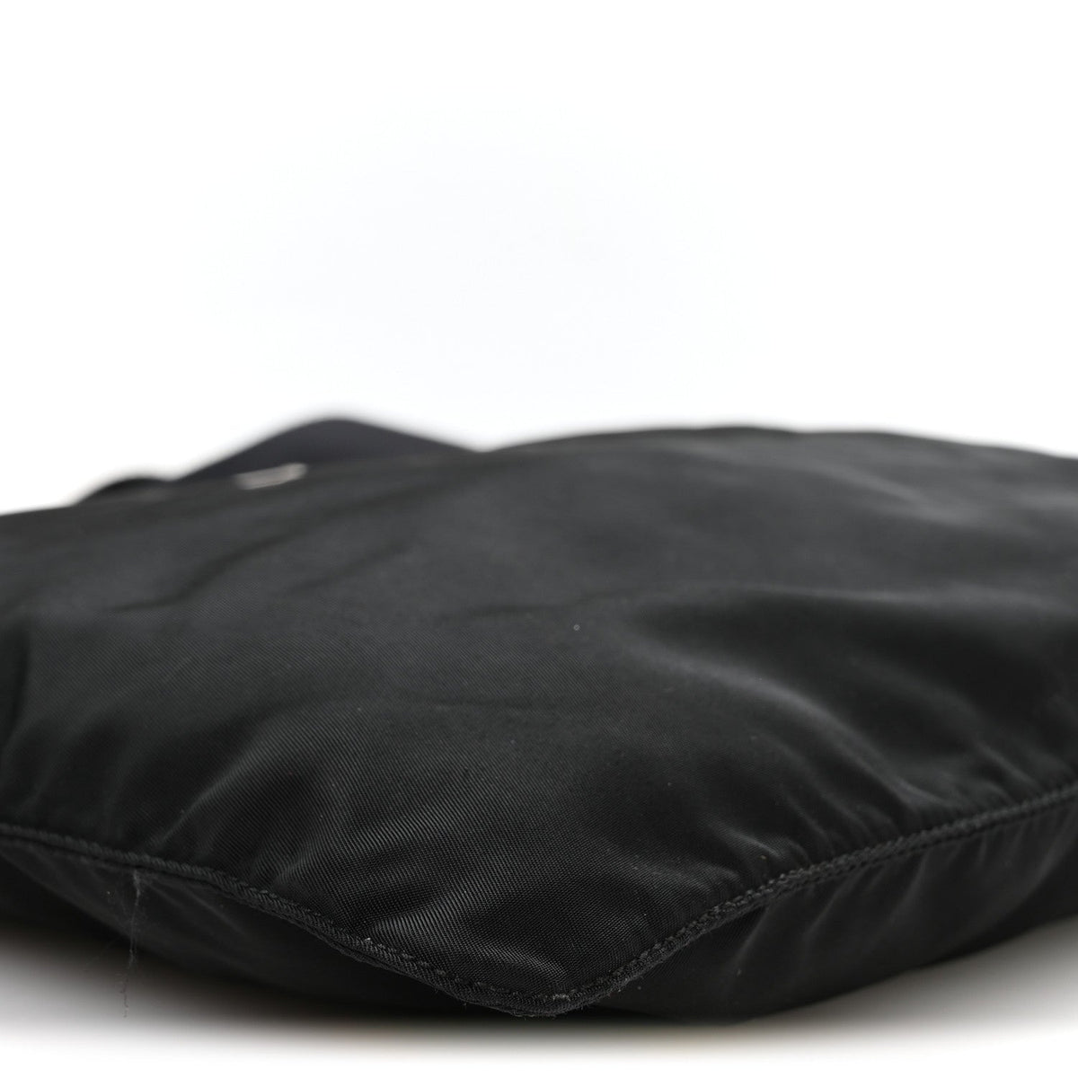Nylon Vela Flat Messenger Bag Black
