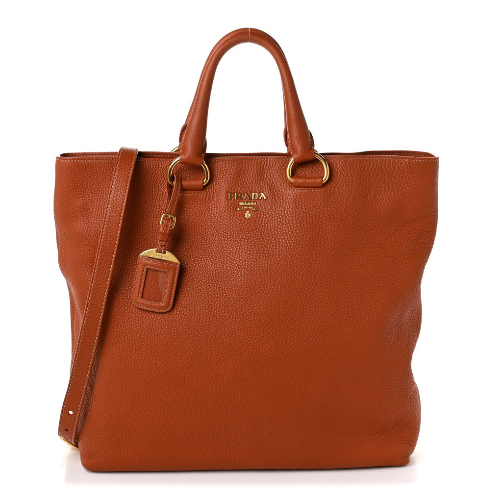 Vitello Daino Shopping Tote Rame