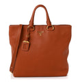 Vitello Daino Shopping Tote Rame