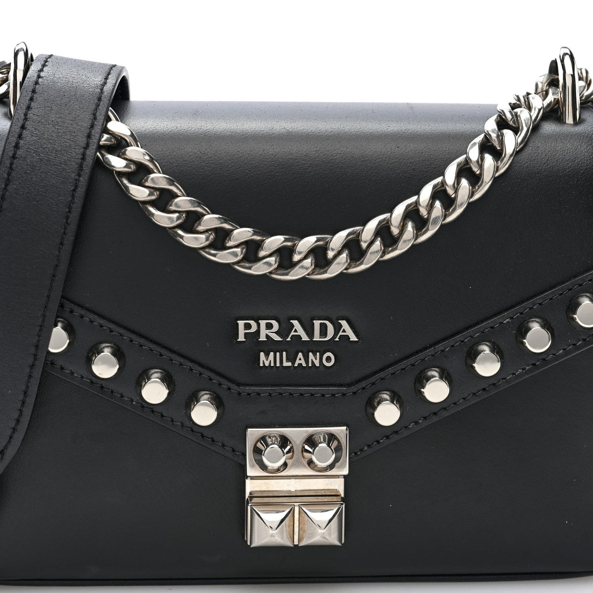 Saffiano Pattina Crossbody Bag Black