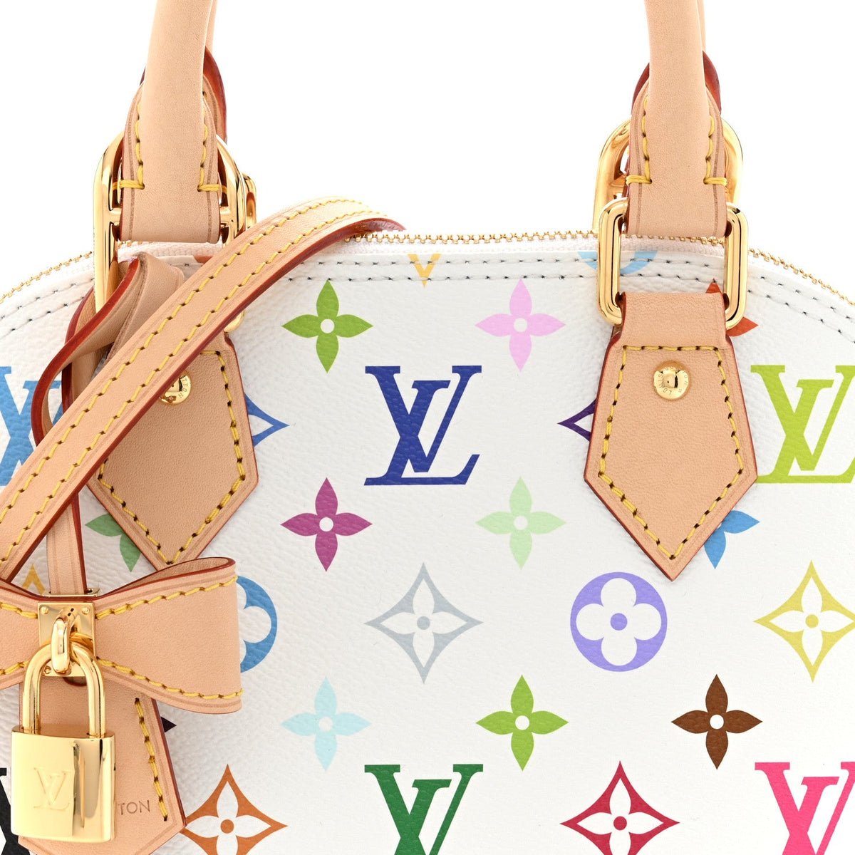 LV x TM Monogram Multicolor Alma BB White