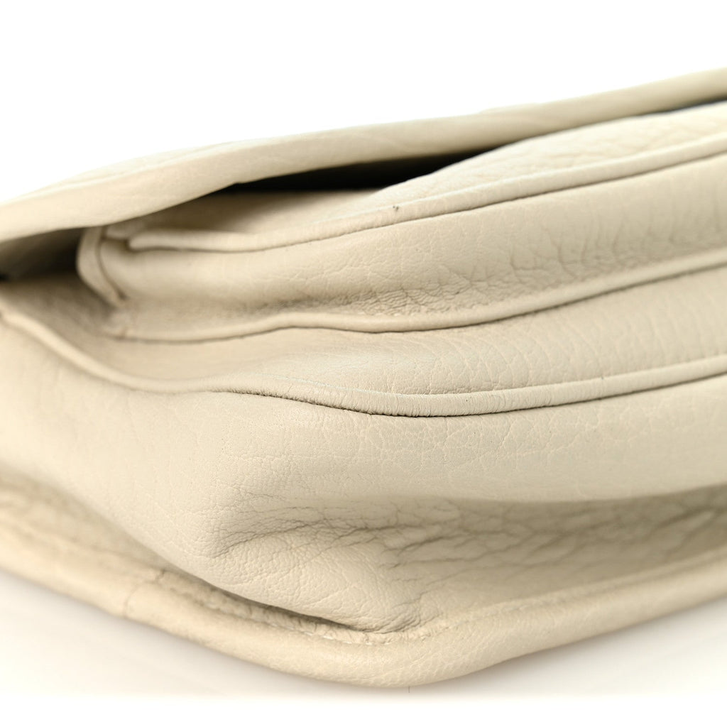 Grained Lambskin Monogram Mini Niki Chain Satchel Crema Soft