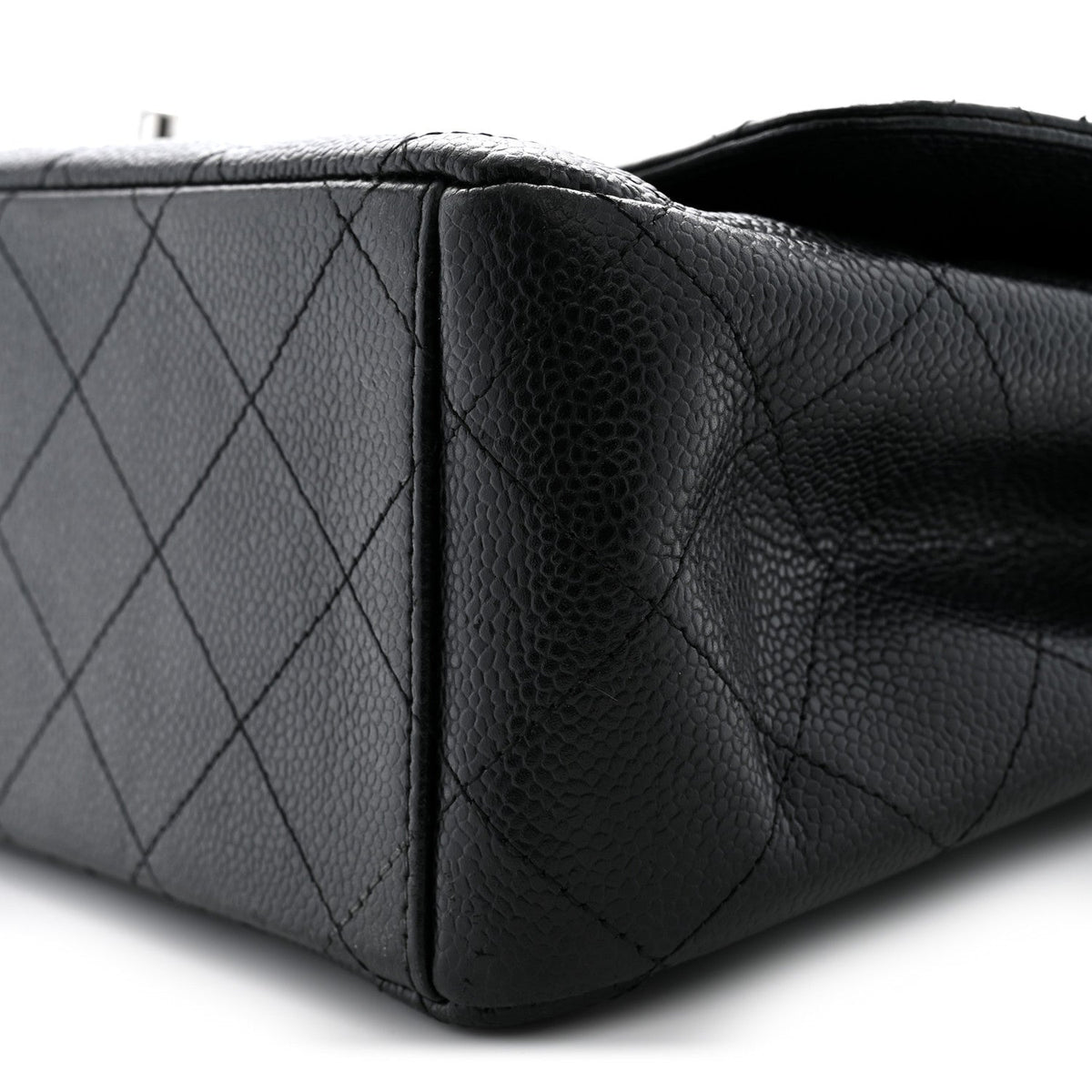 Caviar Quilted Maxi Double Flap Black