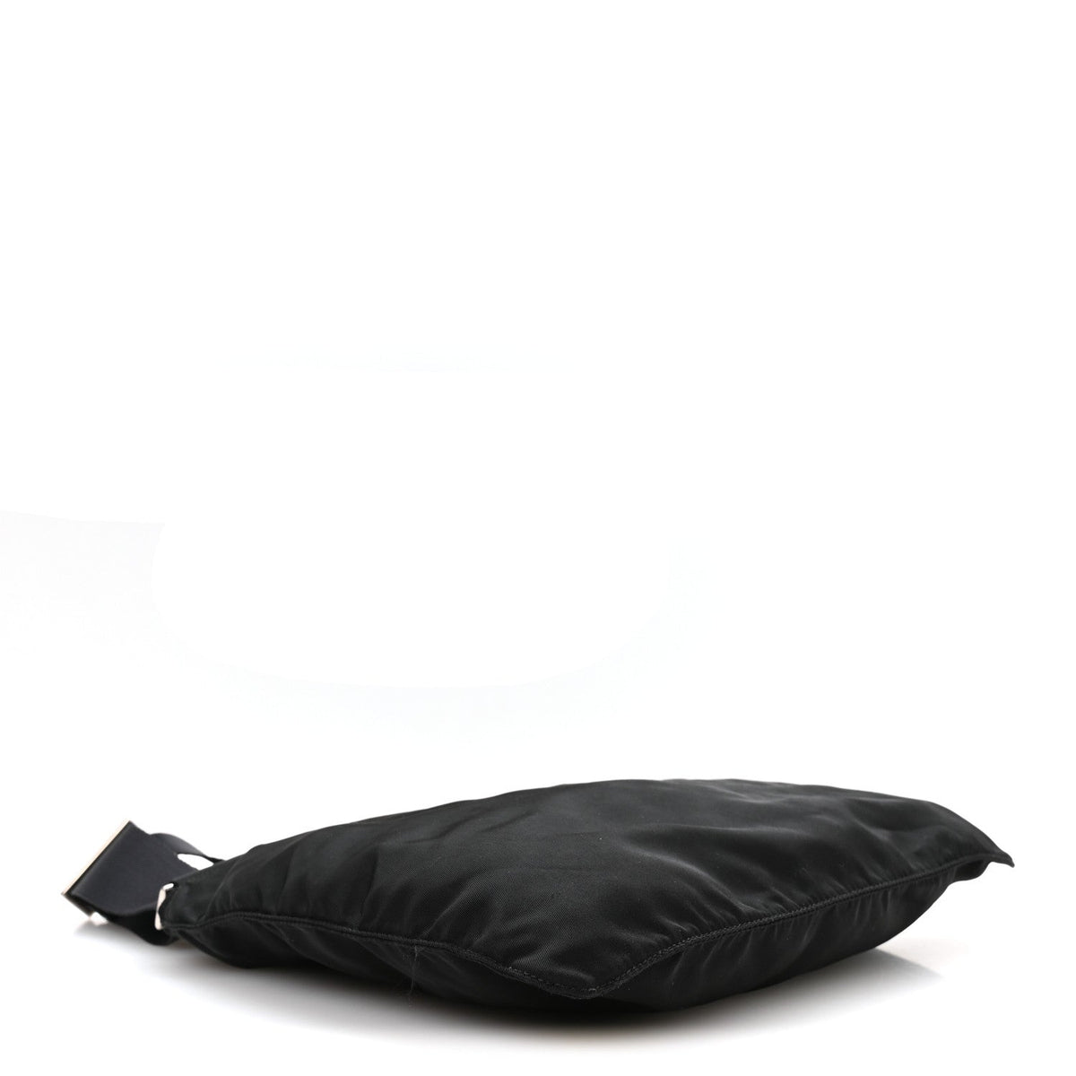 Nylon Vela Flat Messenger Bag Black
