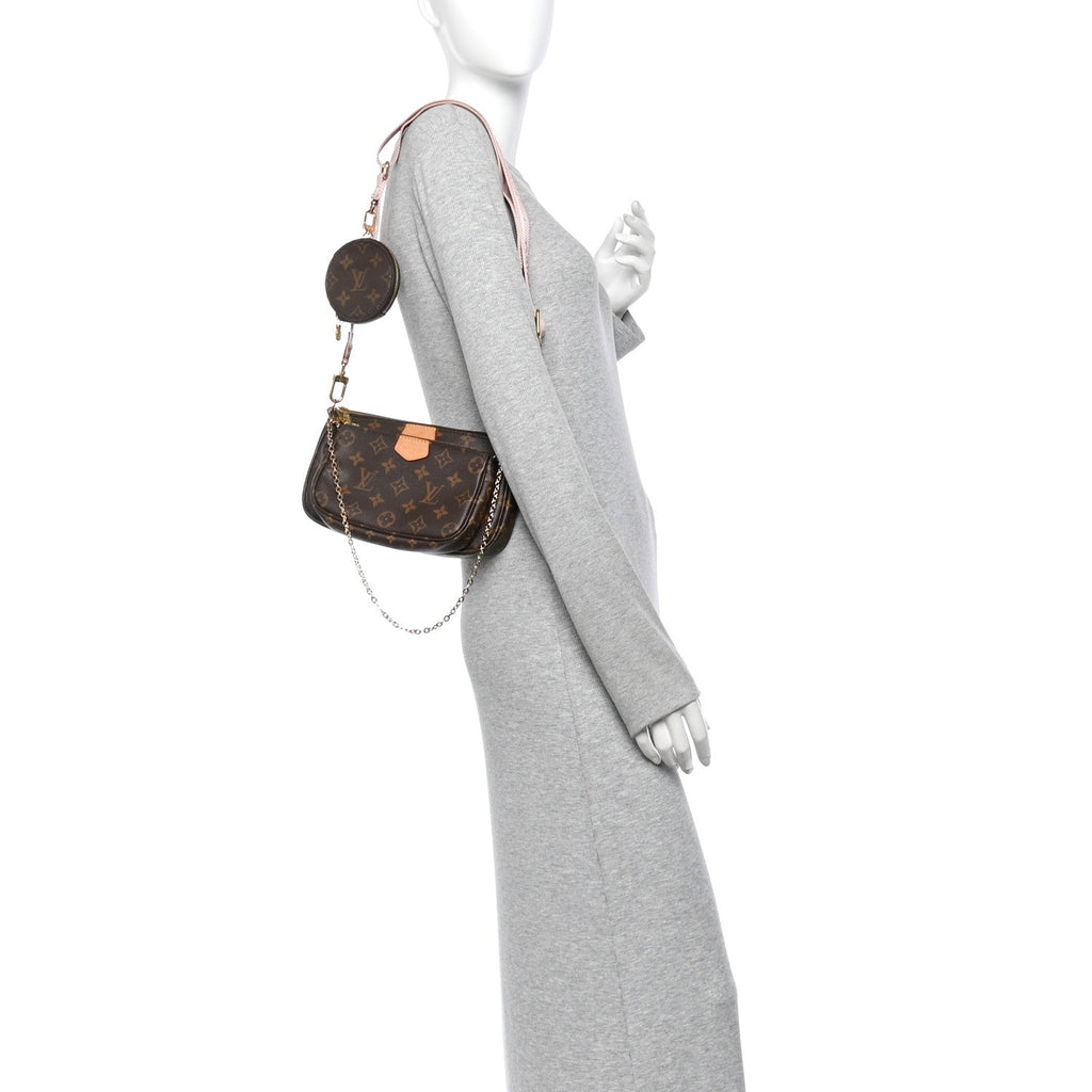 Monogram Multi Pochette Accessories Rose Clair