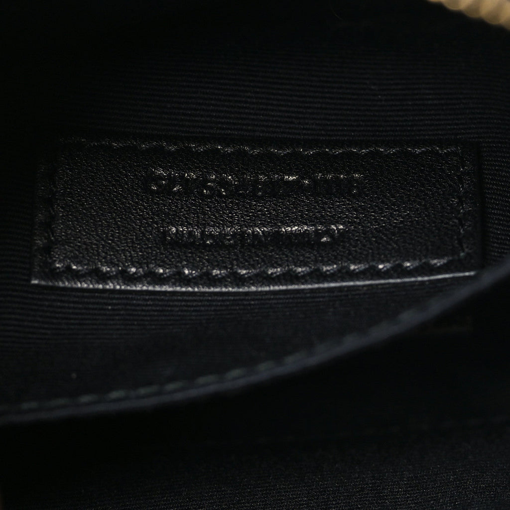 Calfskin Matelasse Monogram Lou Belt Bag Black