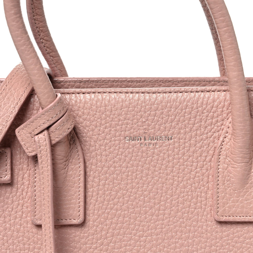 Grained Calfskin Baby Sac De Jour Antique Rose