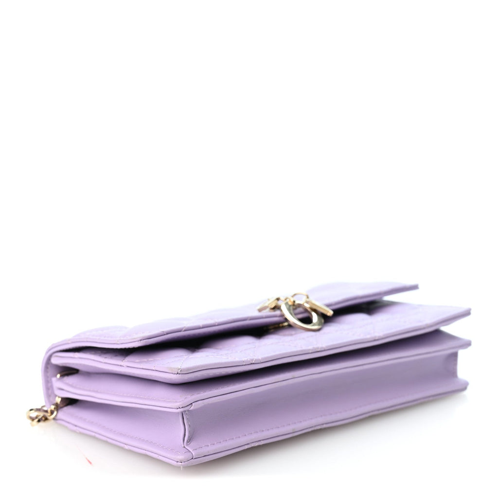Lambskin Cannage Mini My Dior Bag Lilac