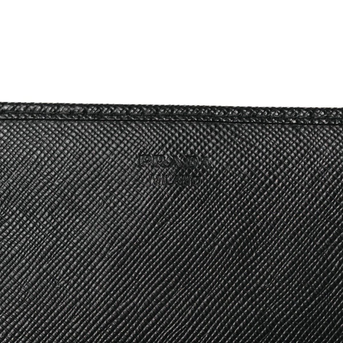 Saffiano Metal Large Chain Wallet Black