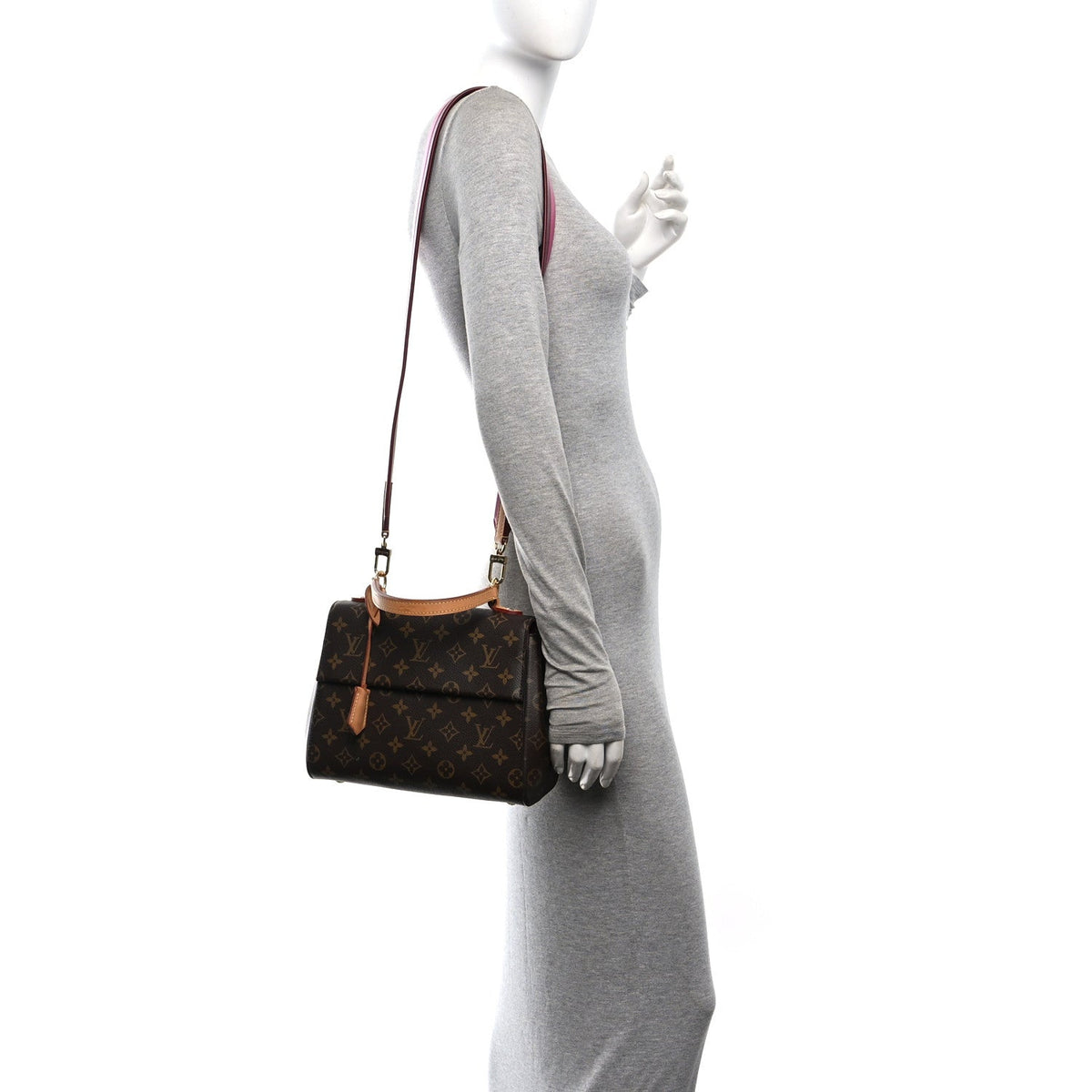 Monogram Cluny BB Bordeaux Fuchsia