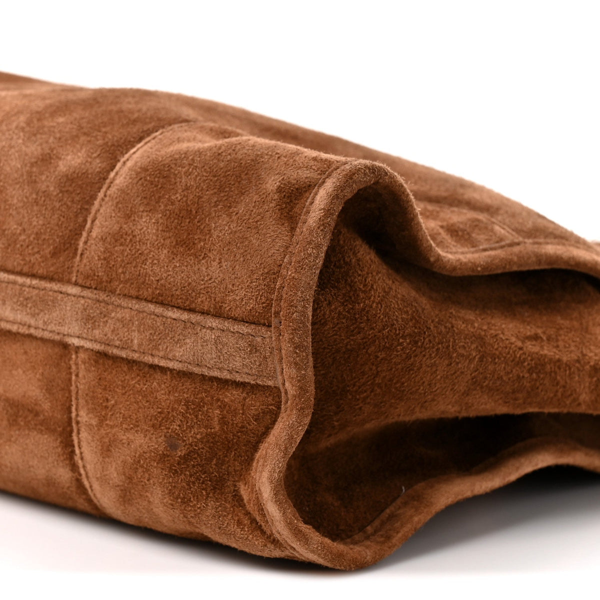 Suede Extra Large Bonnie Shoulder Bag Cocoa Brown