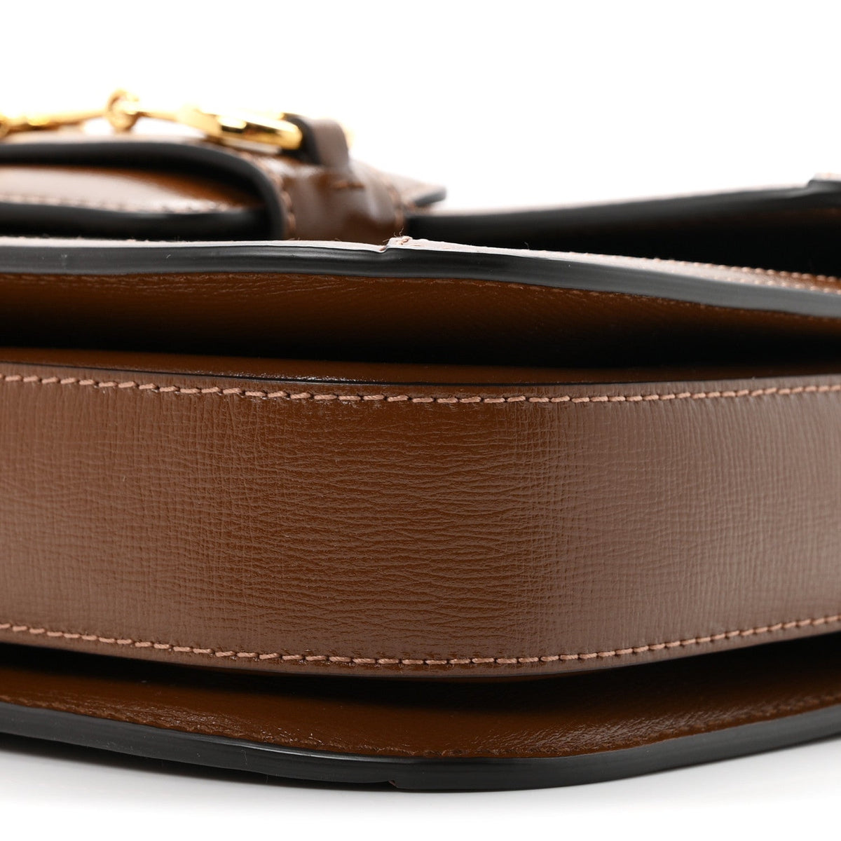 GG Supreme Monogram Horsebit 1955 Shoulder Bag Beige Brown Sugar