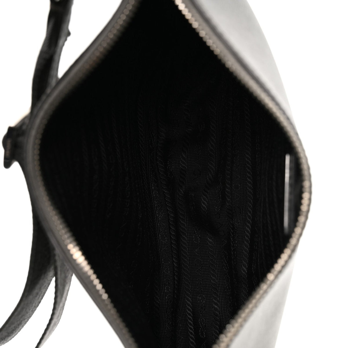 Saffiano Travel Pocket Zippered Shoulder Bag Marmo
