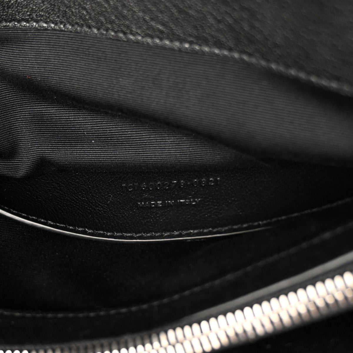 Sheepskin Matelasse Chevron Monogram Large College Satchel Black