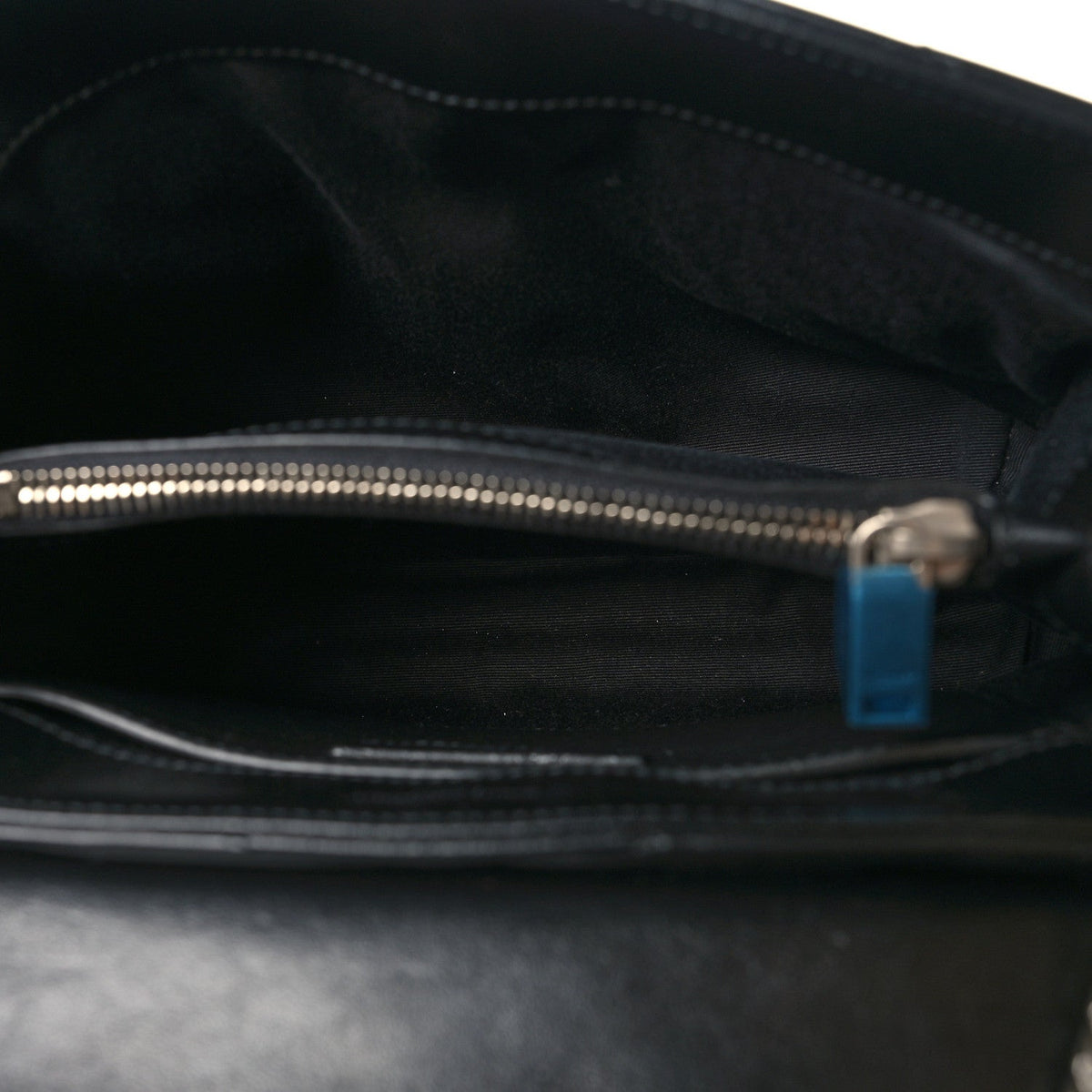 Calfskin Y Quilted Monogram Small Loulou Chain Satchel Black