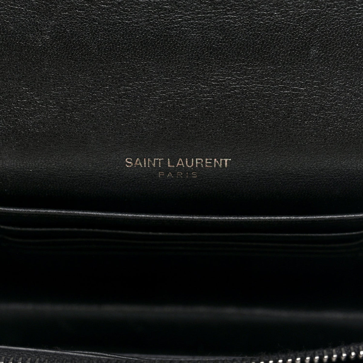 Elaphe Nappa Monogram Sunset Chain Wallet Black White