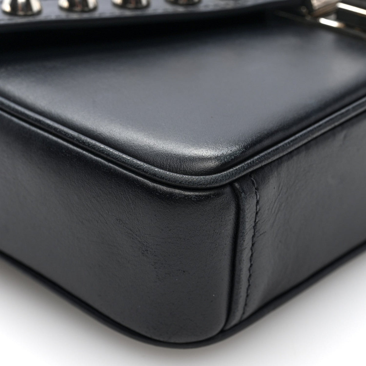 Saffiano Pattina Crossbody Bag Black