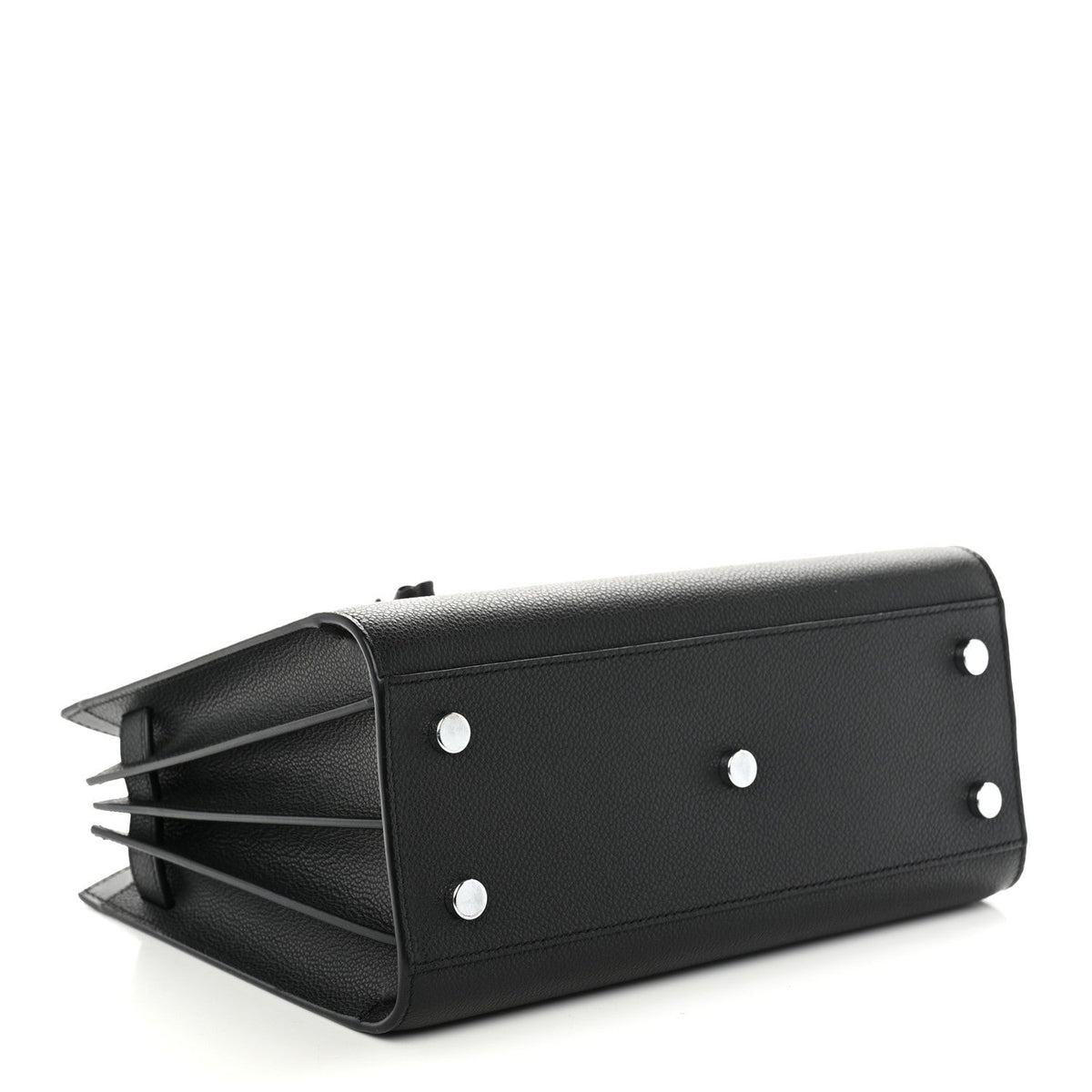 Grained Calfskin Baby Sac De Jour Souple Black