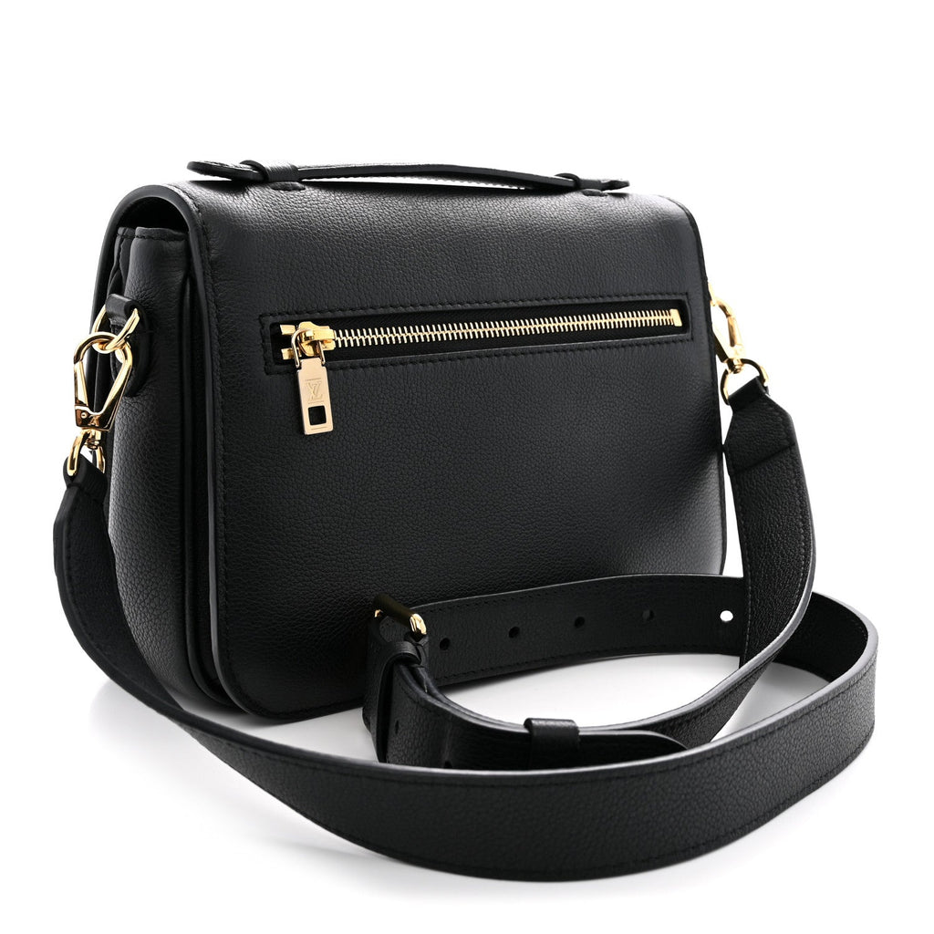 Grained Calfskin Lockme Oxford Black
