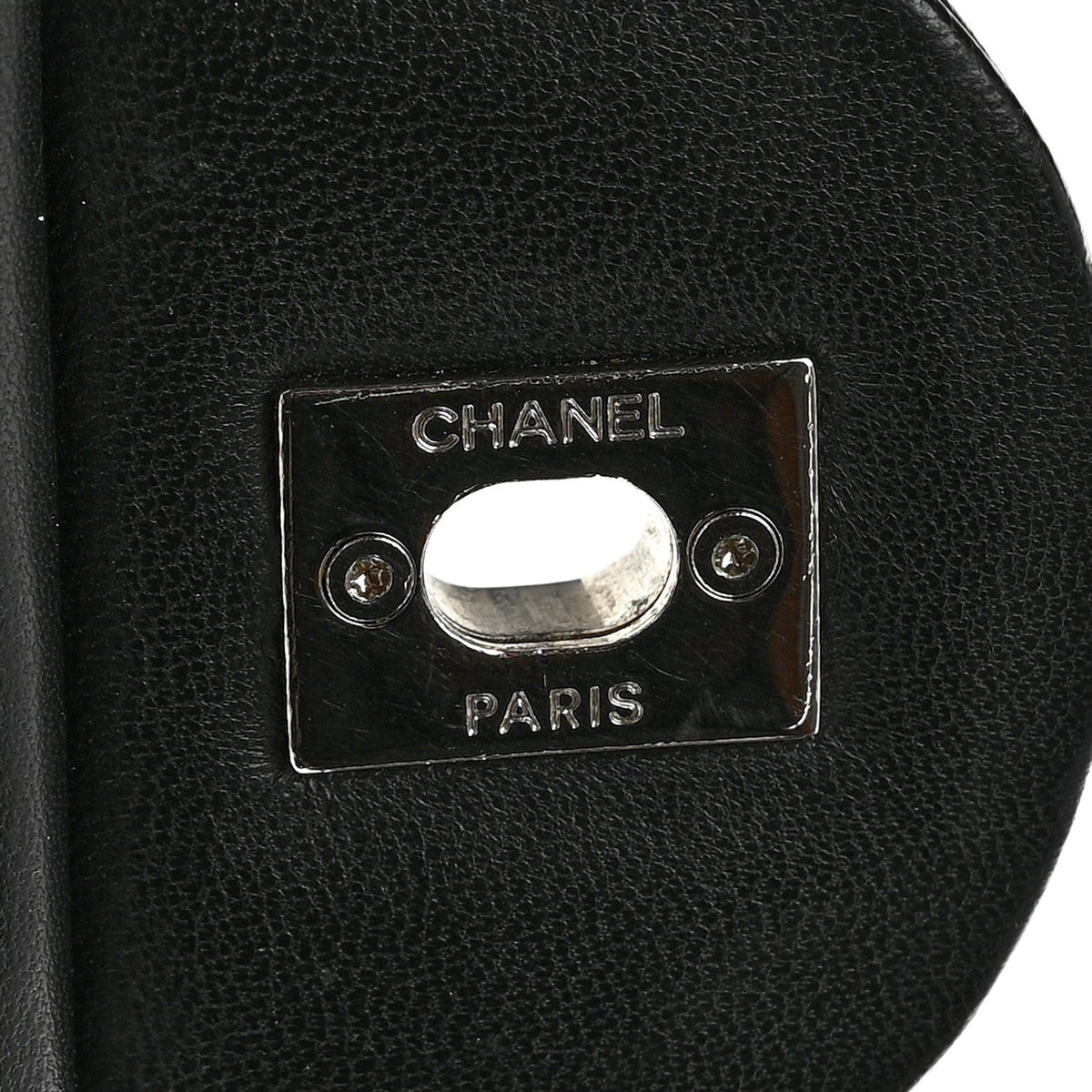 Lambskin Quilted Jumbo Coco Rain Flap Black