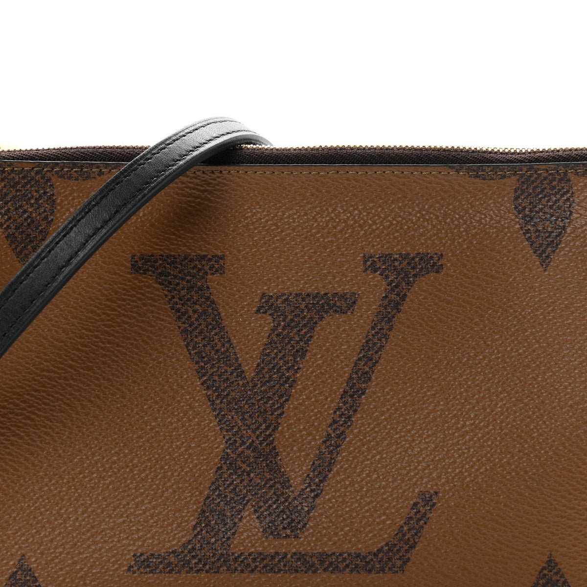 Reverse Monogram Giant Double Zip Pochette