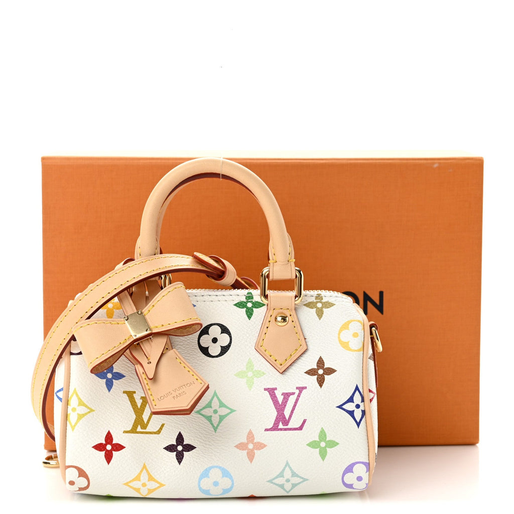 LV X TM Monogram Multicolor Nano Speedy White