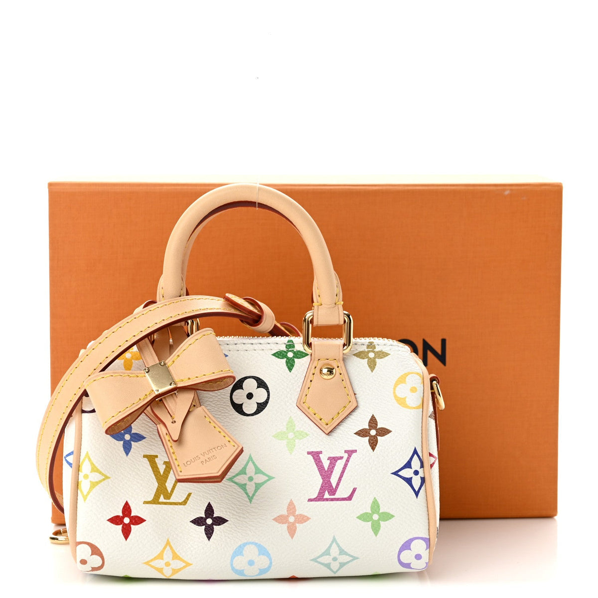 LV X TM Monogram Multicolor Nano Speedy White