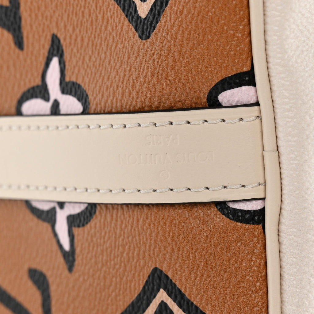 Monogram Giant Wild At Heart Speedy Bandouliere 25 Creme