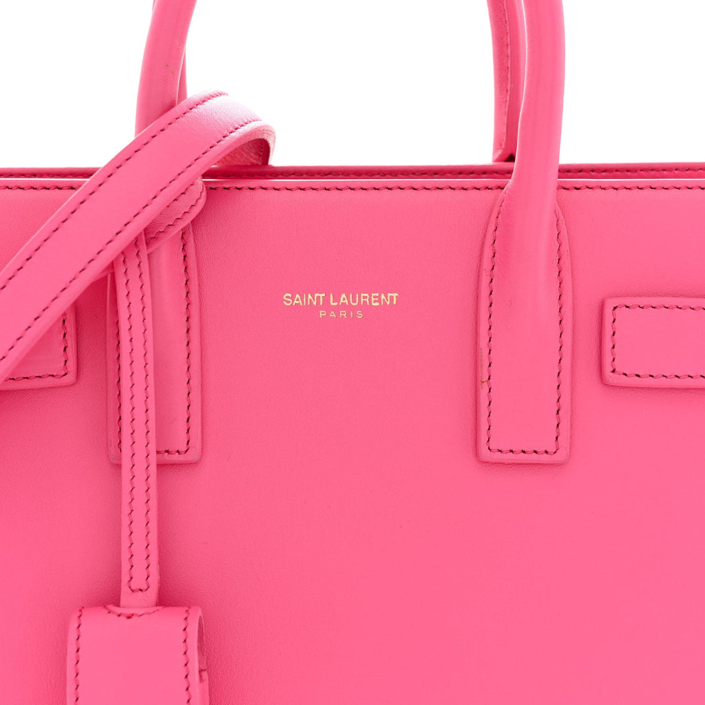 Grained Calfskin Nano Sac De Jour Lipstick Fuchsia