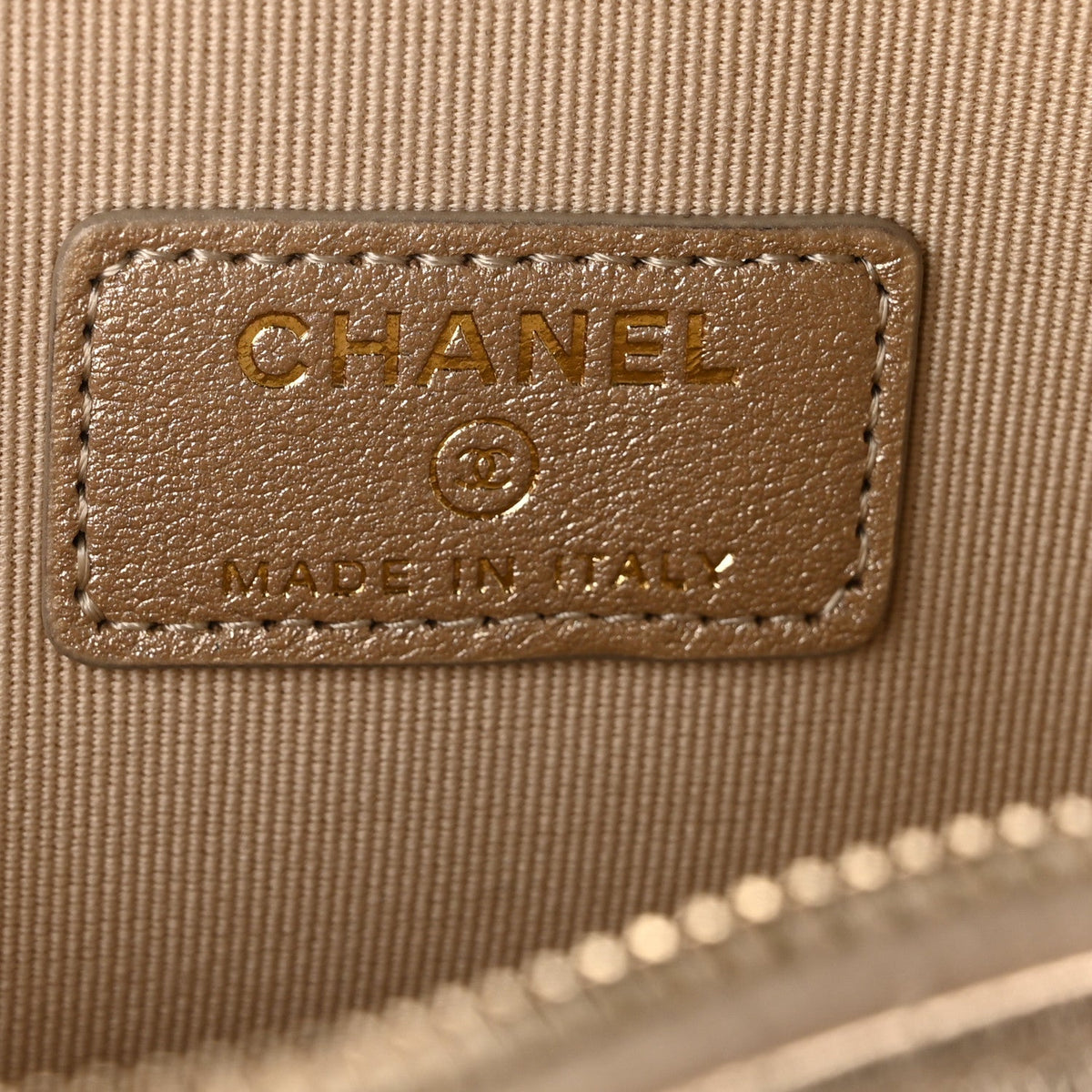 Metallic Lambskin Quilted CC In Love Heart Waist Belt Bag With Chain Gold