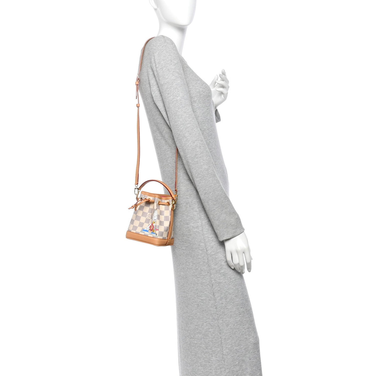 Damier Azur Vivienne Sac Nano Noe Dragon Fruit Pink