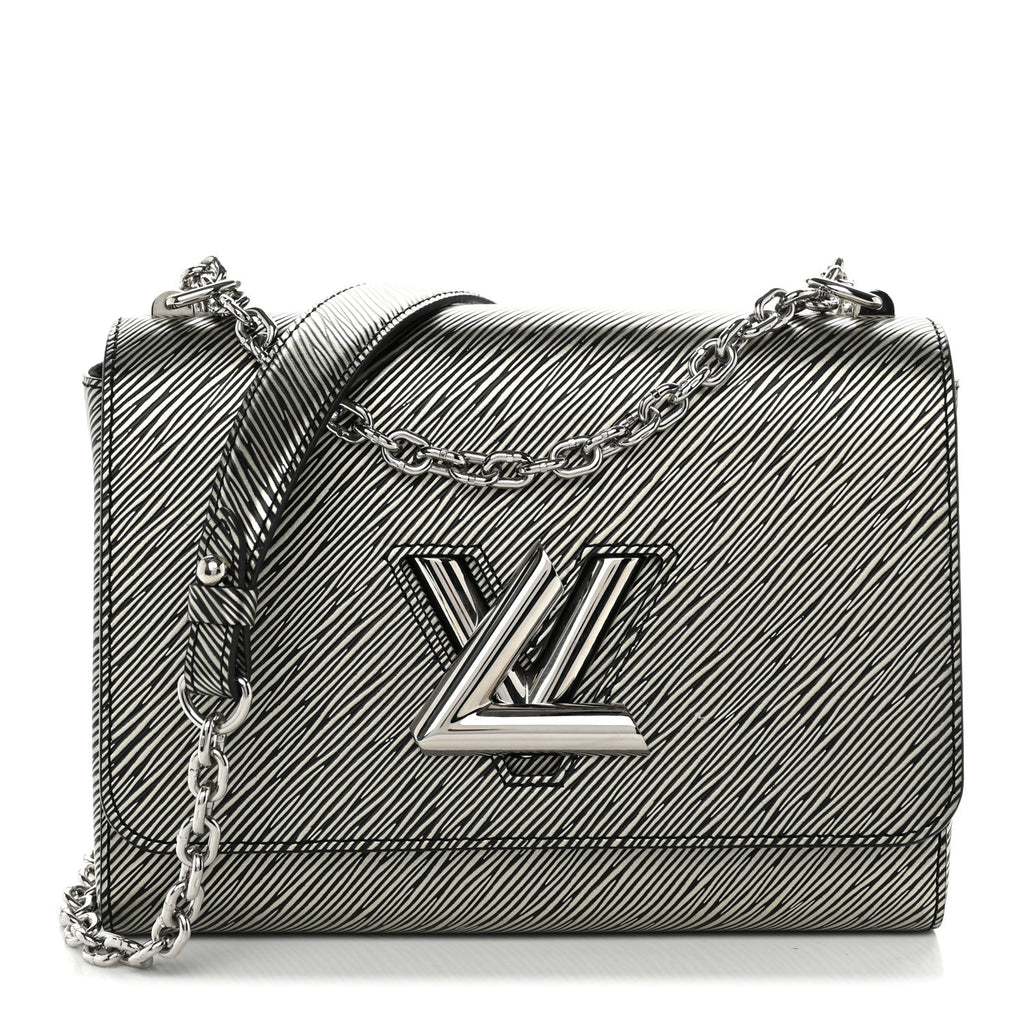 Epi Twist Shoulder Bag MM Platine