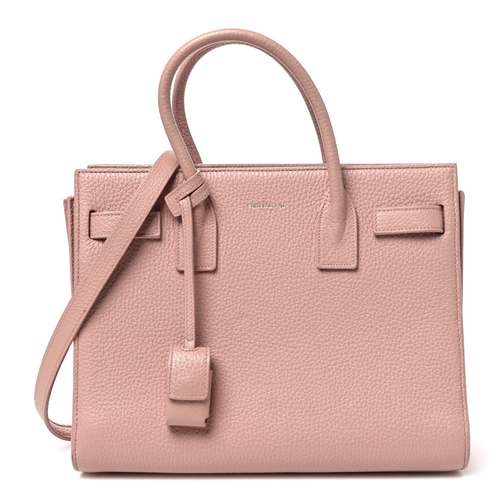 Grained Calfskin Baby Sac De Jour Antique Rose