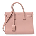 Grained Calfskin Baby Sac De Jour Antique Rose