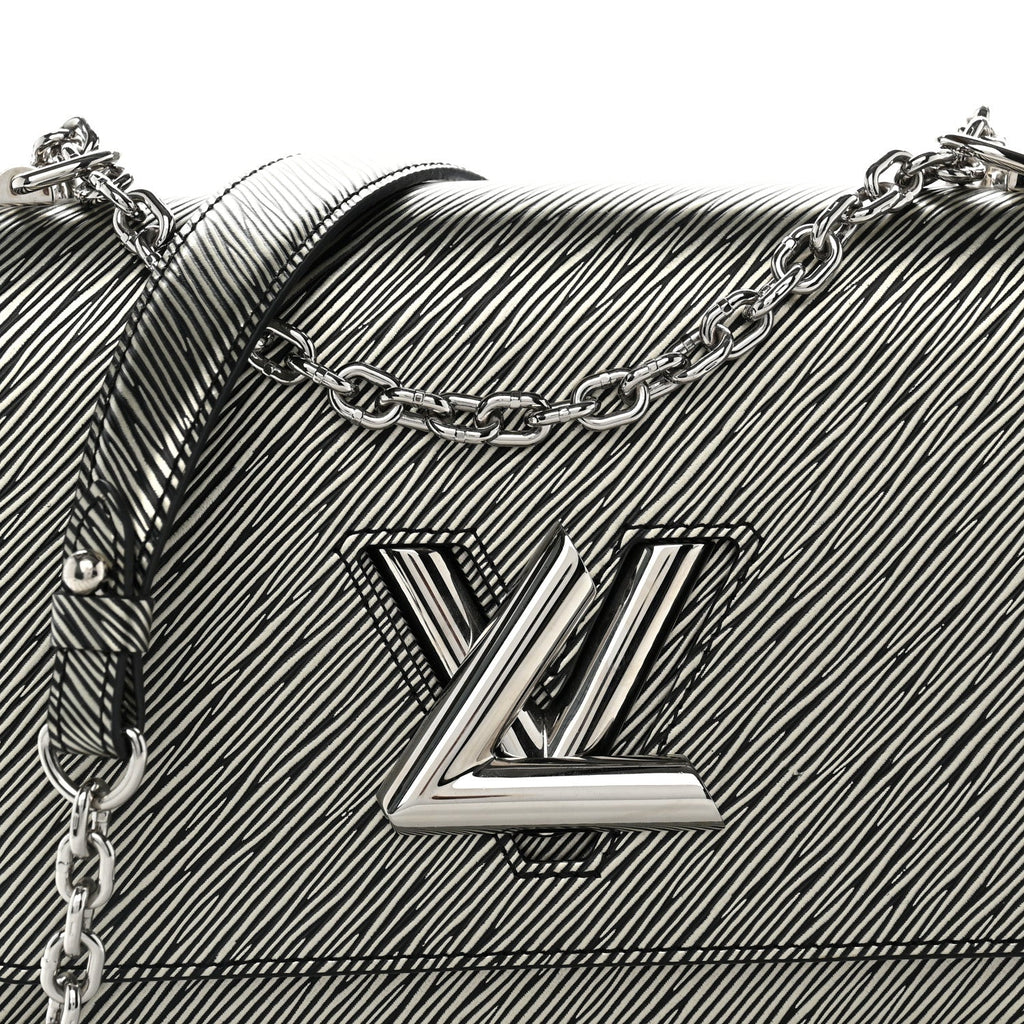 Epi Twist Shoulder Bag MM Platine