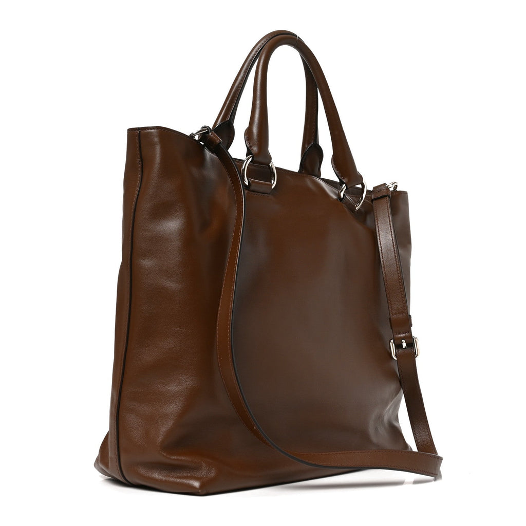 Soft Calf Shopping Tote Palissandro