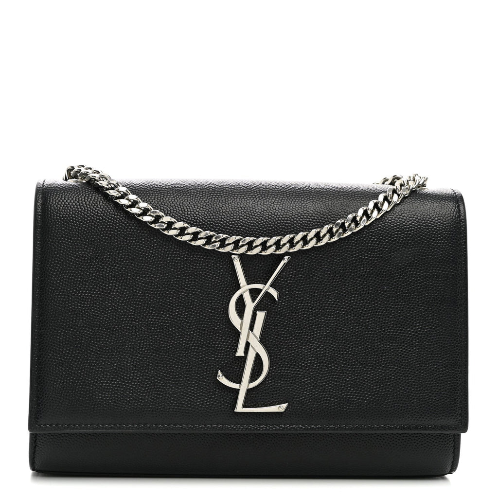 Grain De Poudre Small Monogram Kate Satchel Black