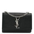 Grain De Poudre Small Monogram Kate Satchel Black
