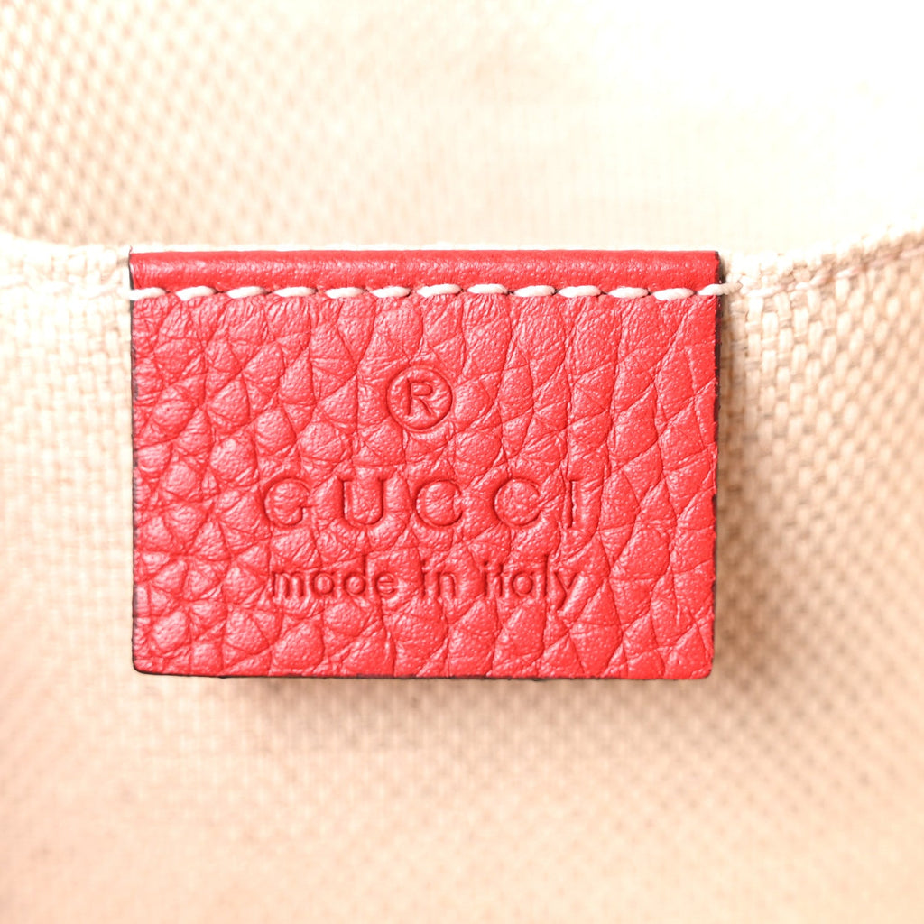 Pebbled Calfskin Small Soho Disco Bag Tabasco Red