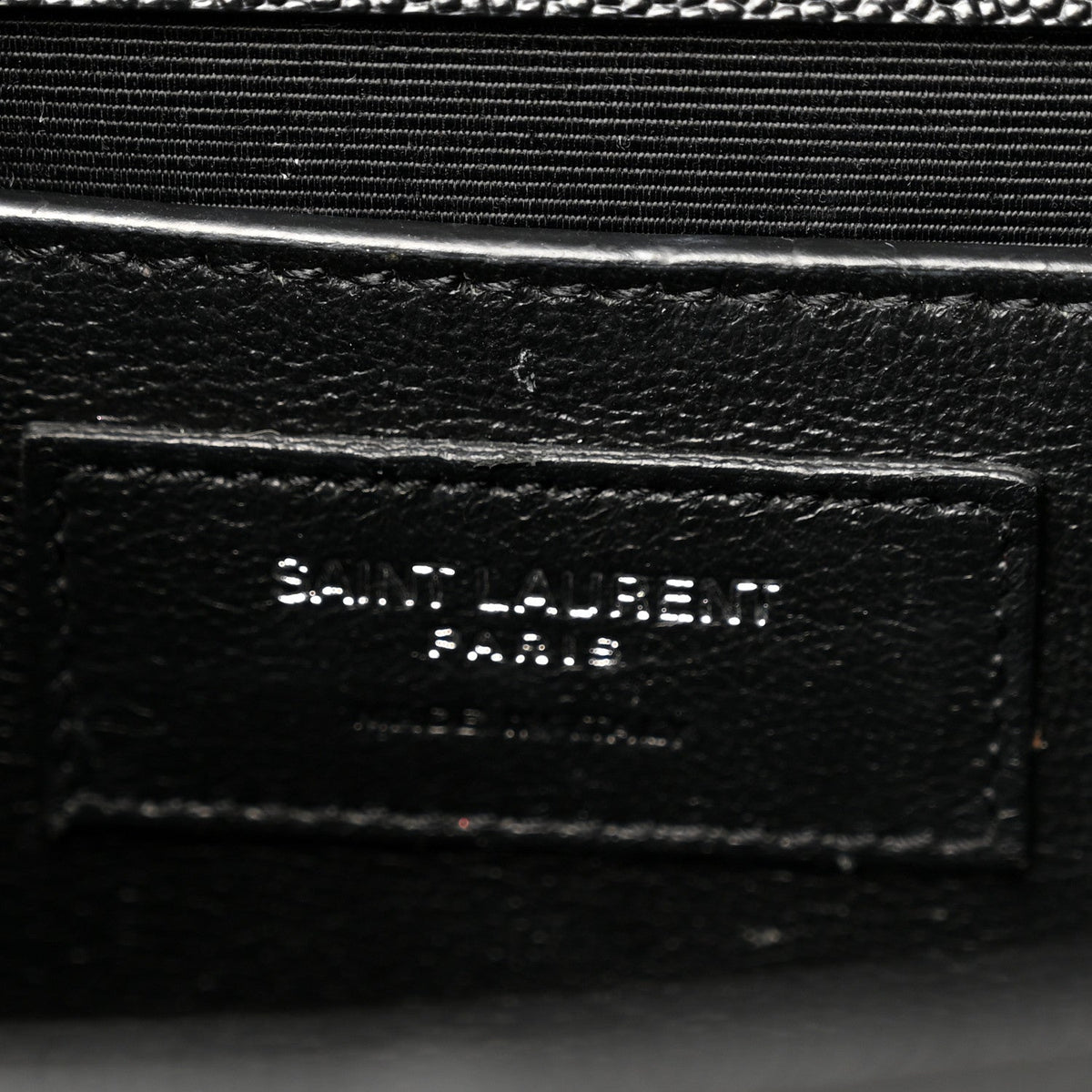 Grain De Poudre Medium Classic Monogram Kate Satchel Black