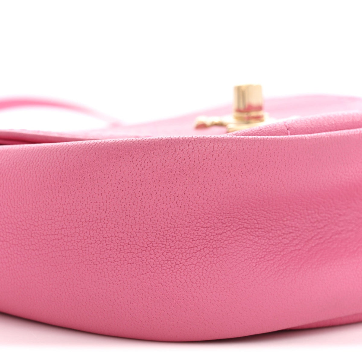 Goatskin Stitched Casual Trip Messenger Flap Pink
