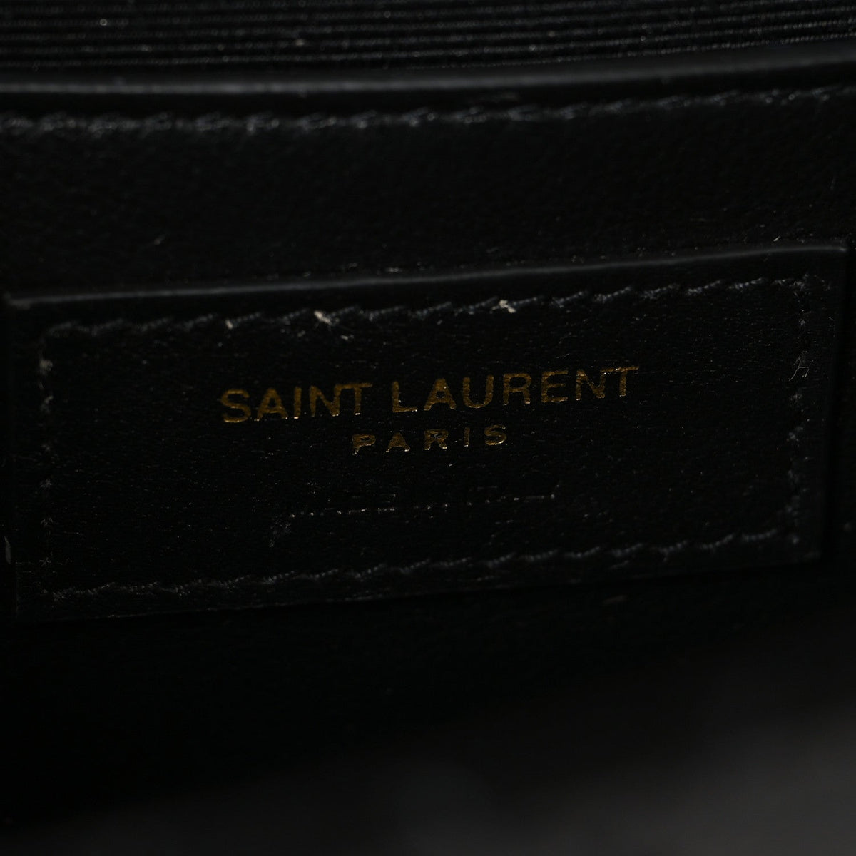 Grain De Poudre Textured Mixed Matelasse Triquilt Small Monogram Satchel Black