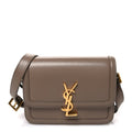 Smooth Calfskin Small Solferino Satchel Natural Tan
