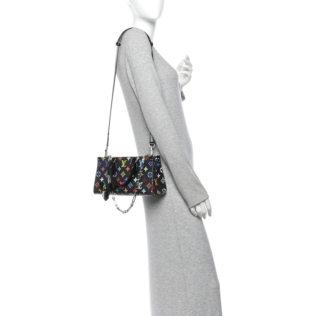 LV X TM Monogram Multicolor OnTheGo East West Black