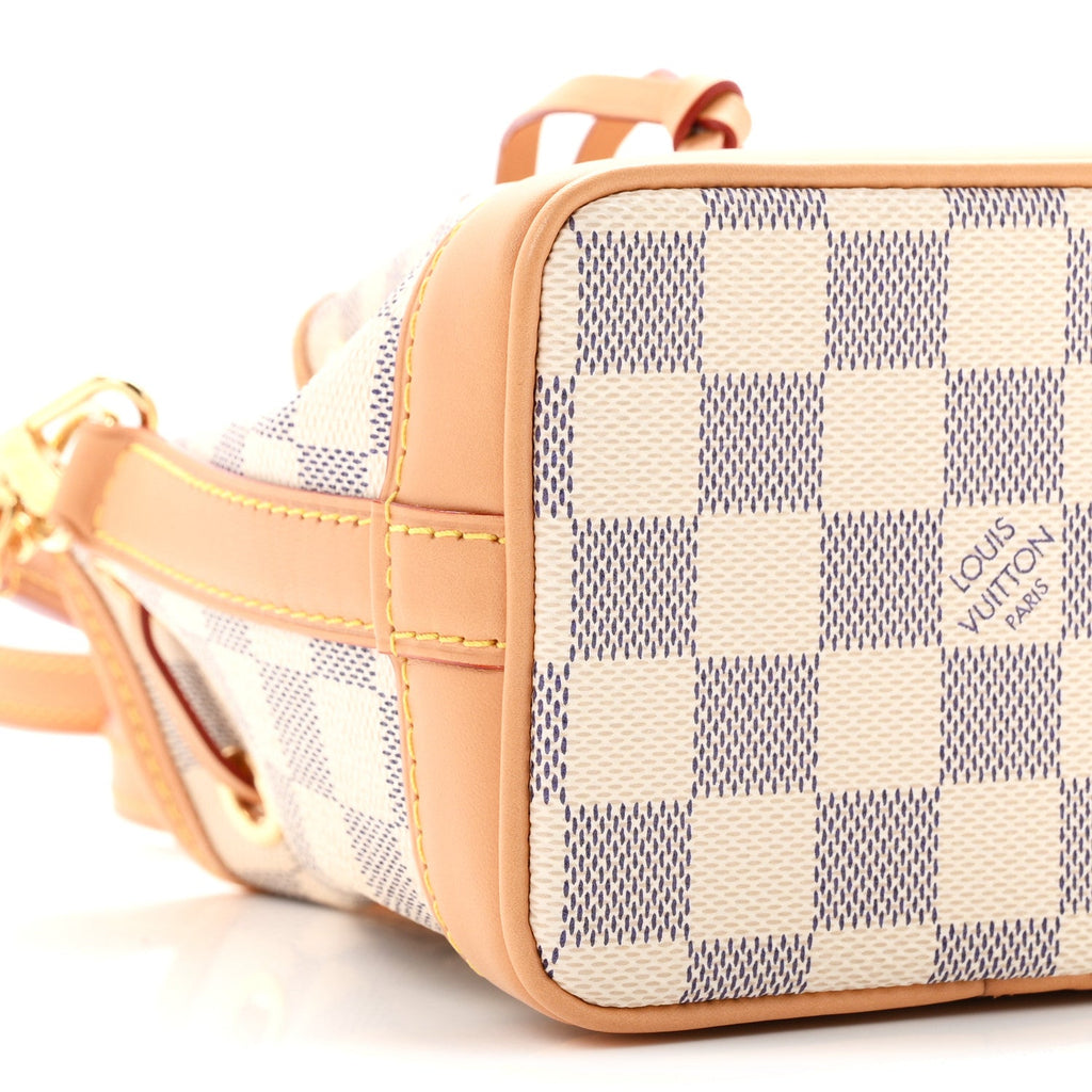 Damier Azur Vivienne Sac Nano Noe Dragon Fruit Pink