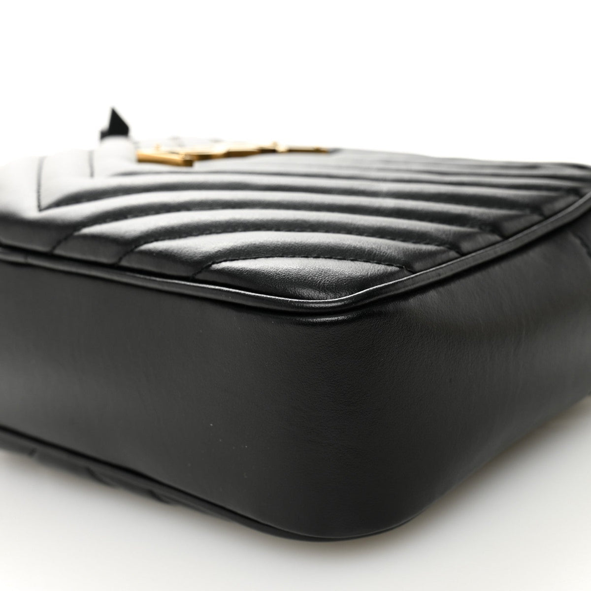 Calfskin Matelasse Monogram Lou Camera Bag Black