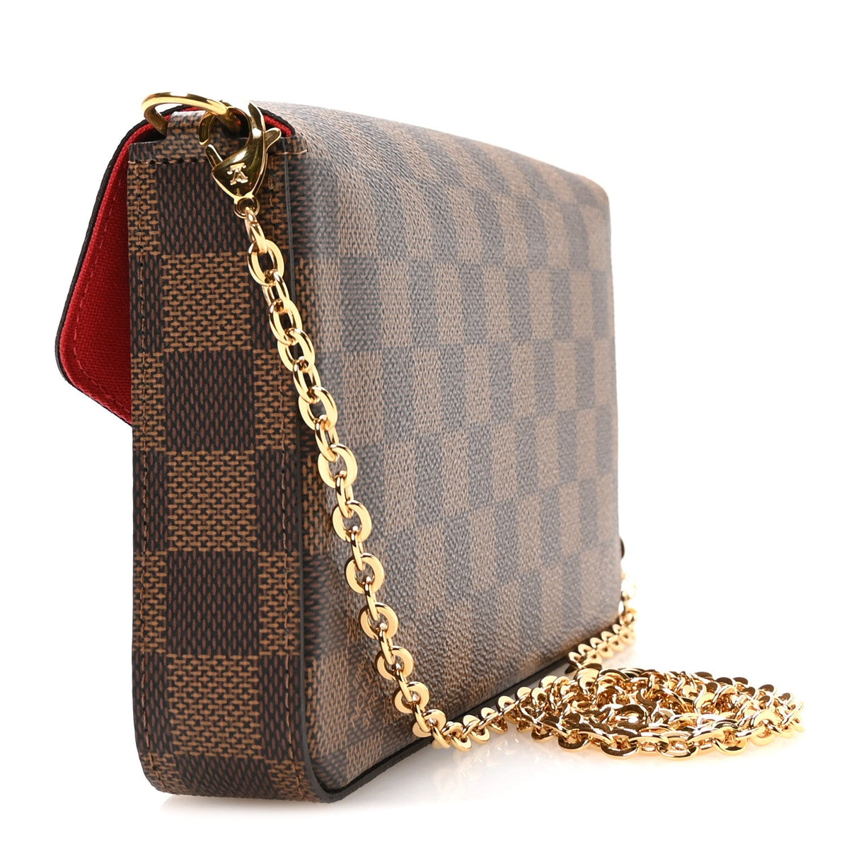 Damier Ebene Pochette Felicie Chain Wallet